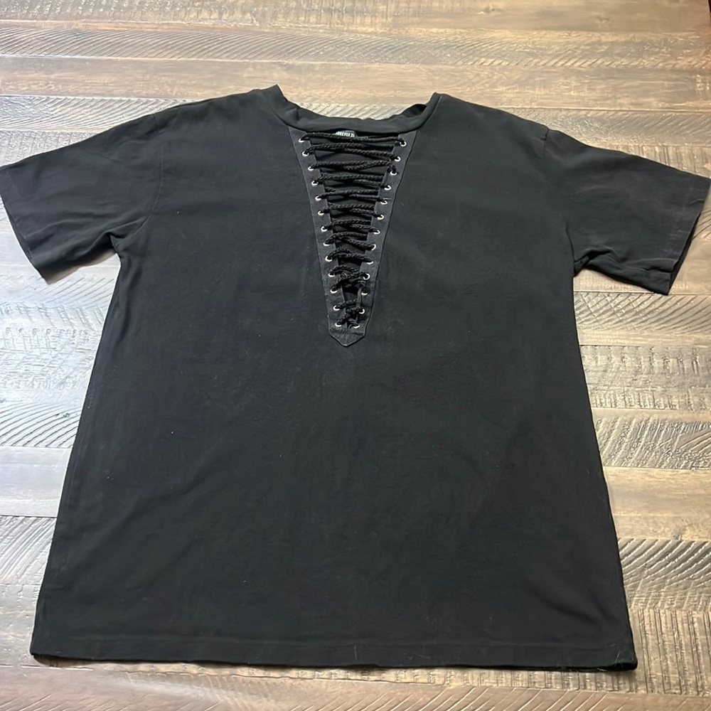 Forever 21 Lace Up Top